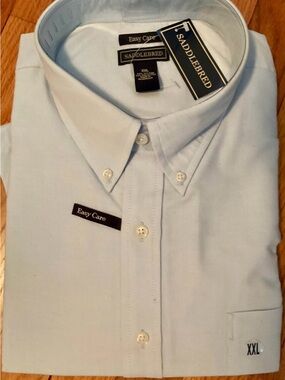 Saddlebred Light Blue Button-Down Dress Shirt